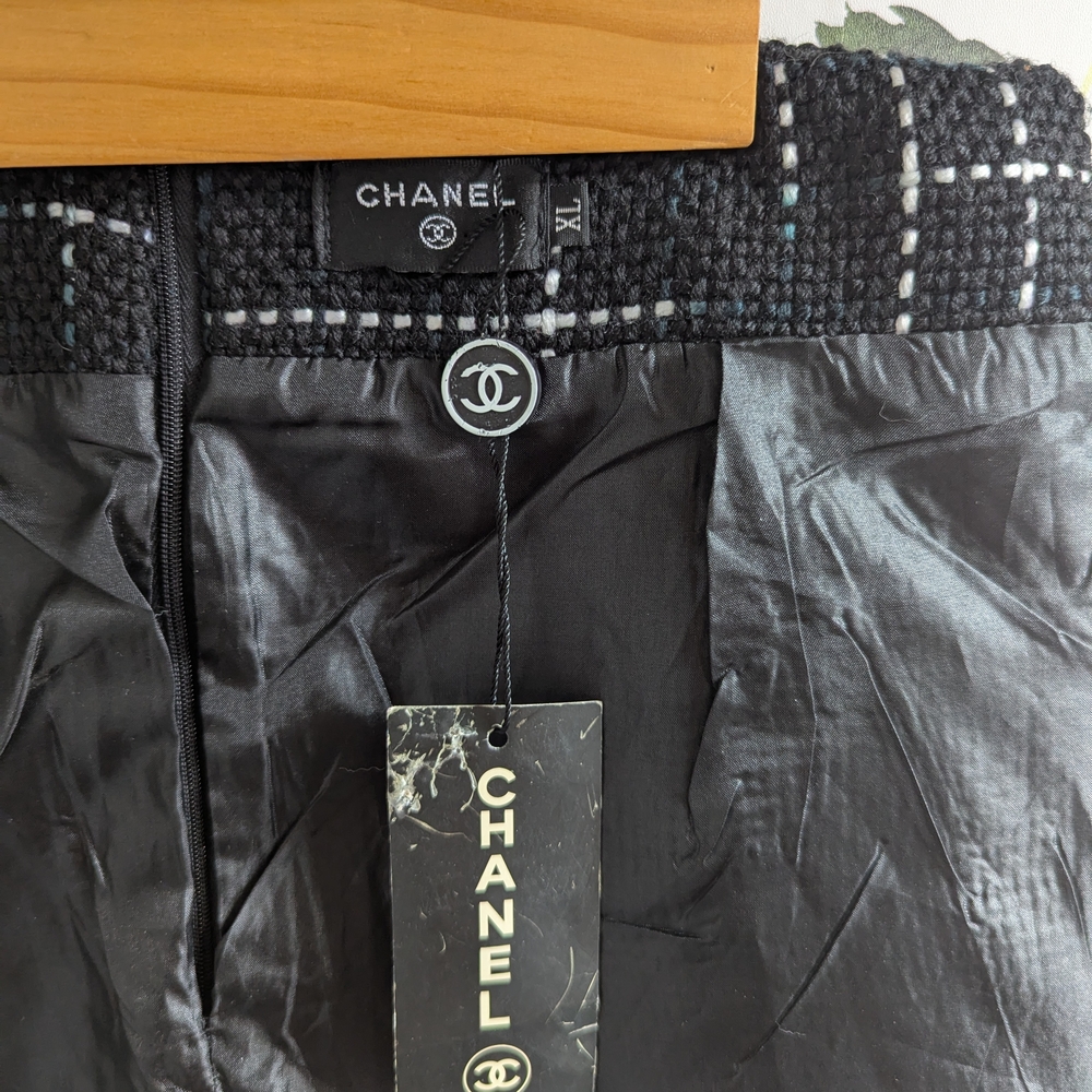 Chanel Black Pencil Skirt